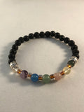 Lava and Chakra Gemstones for Essential Oils