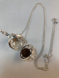 Oil diffusing necklace with gorgeous cage